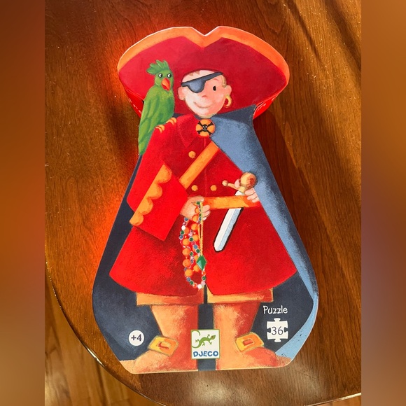 Djeco Other - New Djeco Pirate Puzzle with Parrot kids